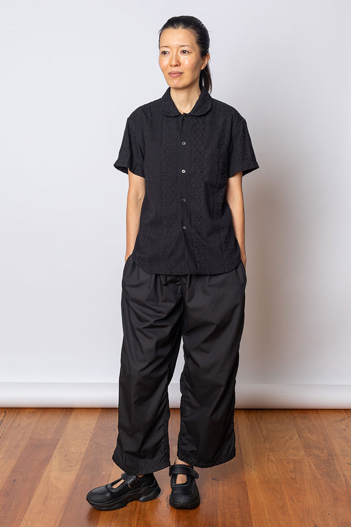 Cotton Braid Blouse - Black