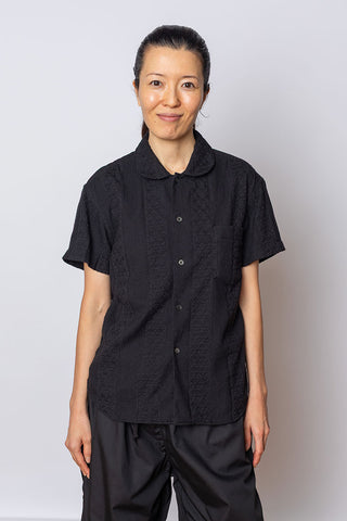 Cotton Braid Blouse - Black