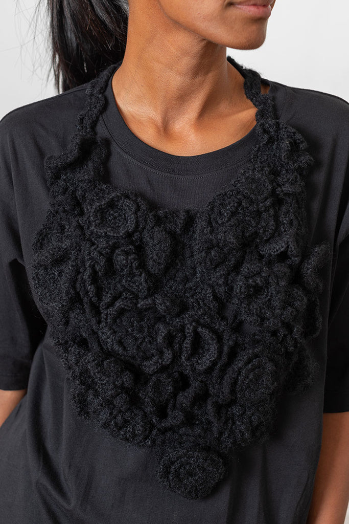 Crochet Collar - Black