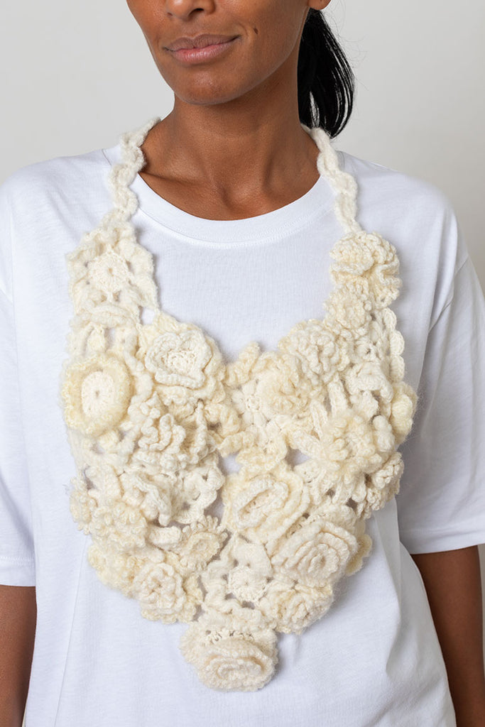 Crochet Collar - Natural