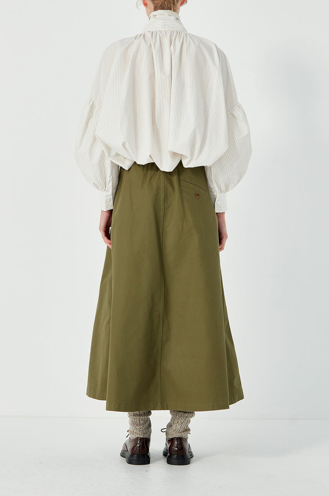 Fly Front Rebuild Skirt - Olive