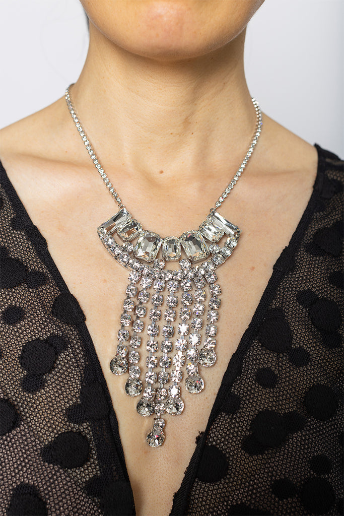 Crystal Necklace - Silver