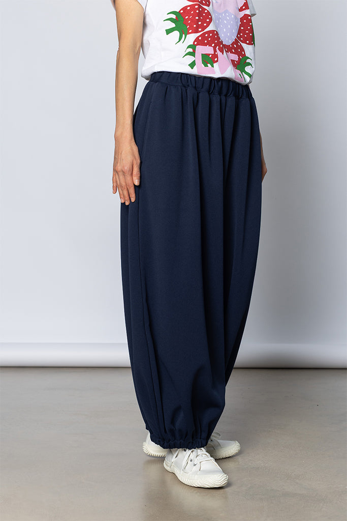 Cuffed Tracked Pants - Navy