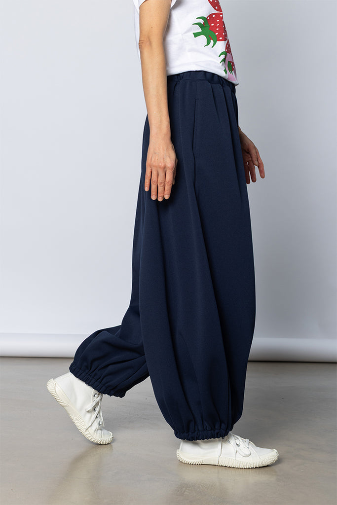 Cuffed Tracked Pants - Navy