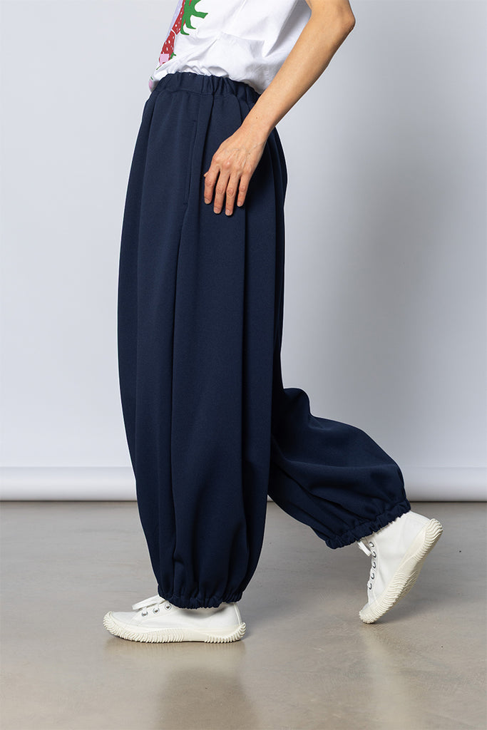 Cuffed Tracked Pants - Navy