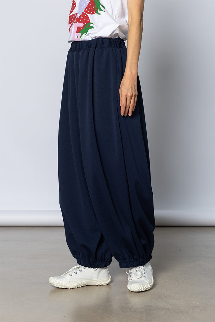 Cuffed Tracked Pants - Navy