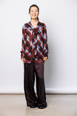 Curbi Check Shirt - Burgundy