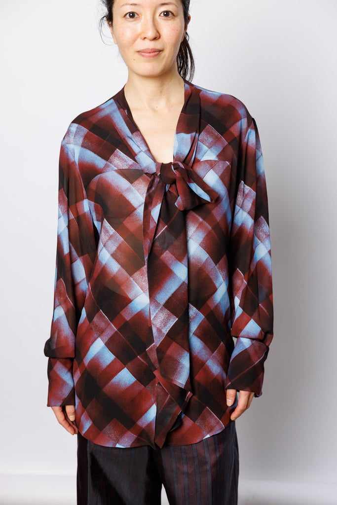 Curbi Check Shirt - Burgundy