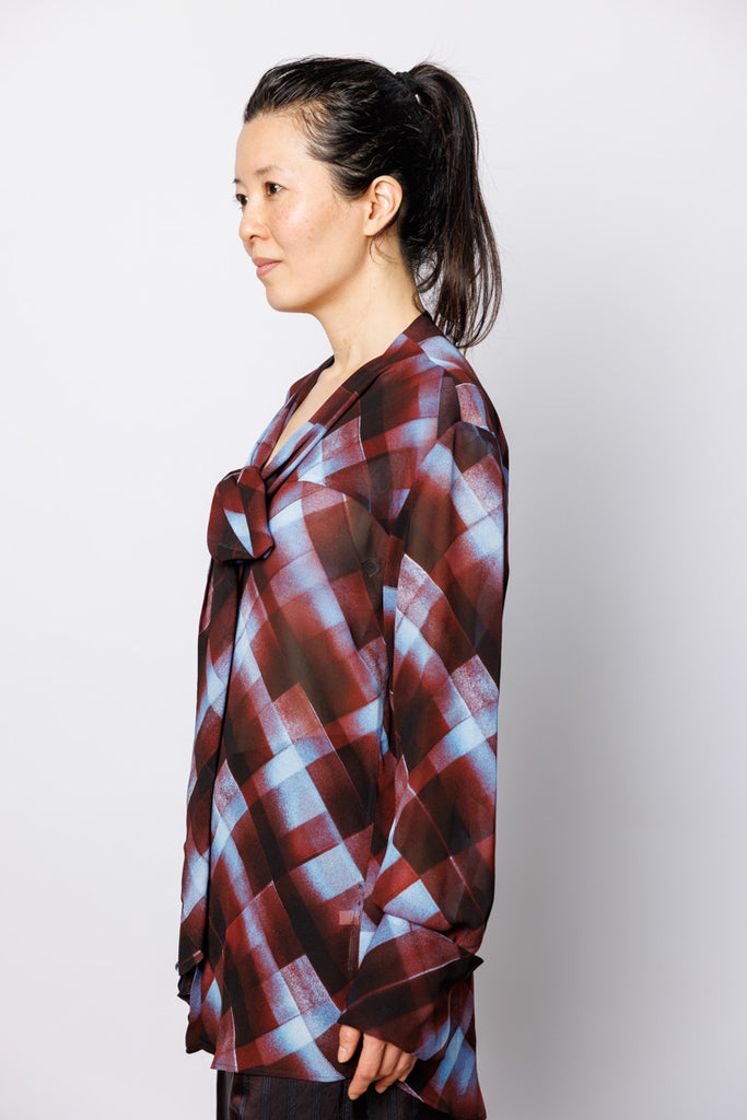 Curbi Check Shirt - Burgundy