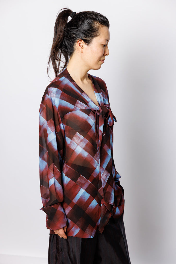 Curbi Check Shirt - Burgundy