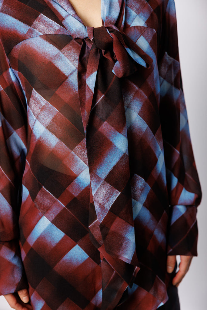 Curbi Check Shirt - Burgundy