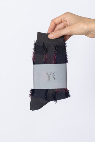 Cut Block Socks - Grey