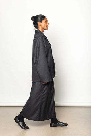 Synne Skirt - Charcoal Melange