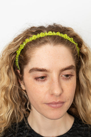 Daisy Chain Hair Band - Acid Green