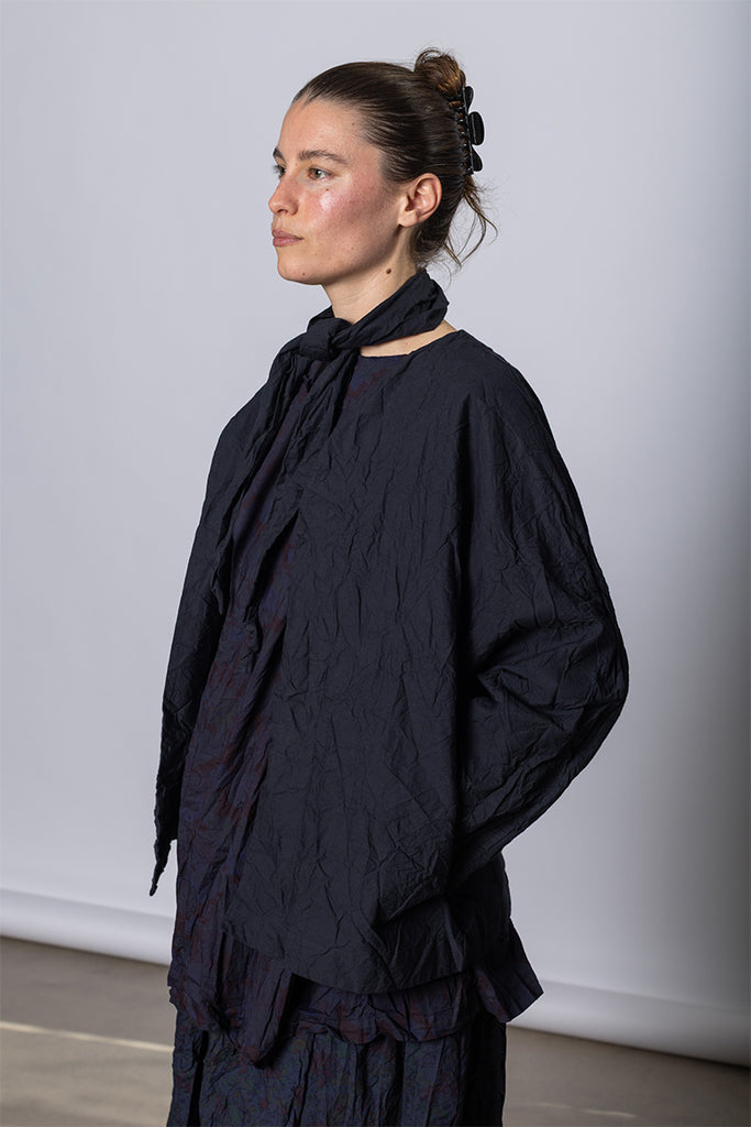Daniela Gregis Giacca Jacket Bomber Singola Lavata - Black at Poepke.com