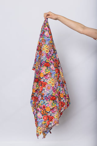 Daniela Gregis Scialle Shawl Lavato - Floral G at Poepke.com Liberty Floral Cotton Scarf. Multi colour. 