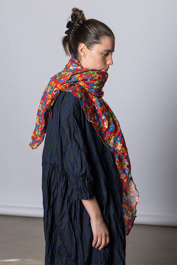 Scialle Shawl Lavato - Floral H