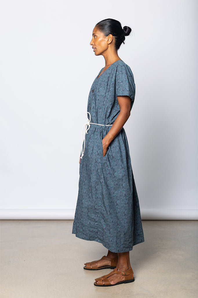 Dante Dress - Navy Floral