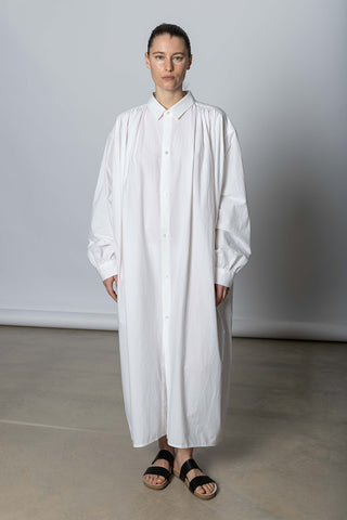 Delisa Shirt Dress - White