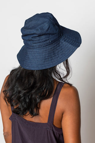 Denim Sun Hat - Indigo