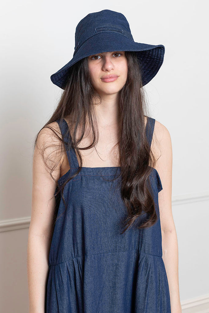 Denim Sun Hat - Indigo