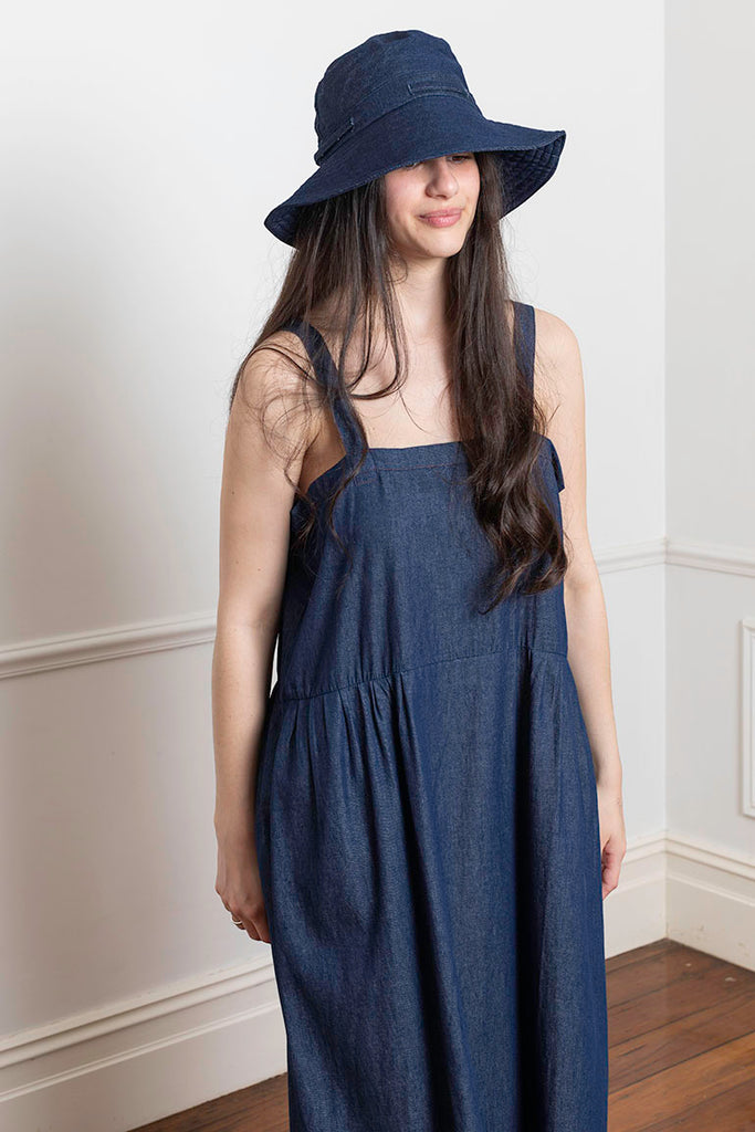 Denim Sun Hat - Indigo