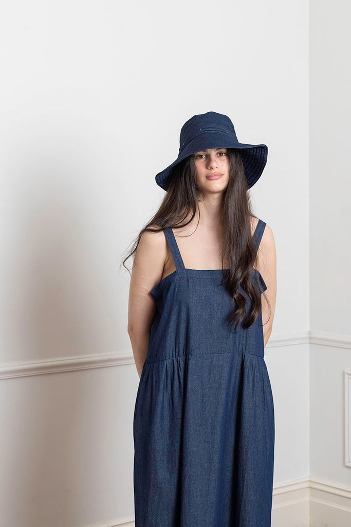 Denim Sun Hat - Indigo