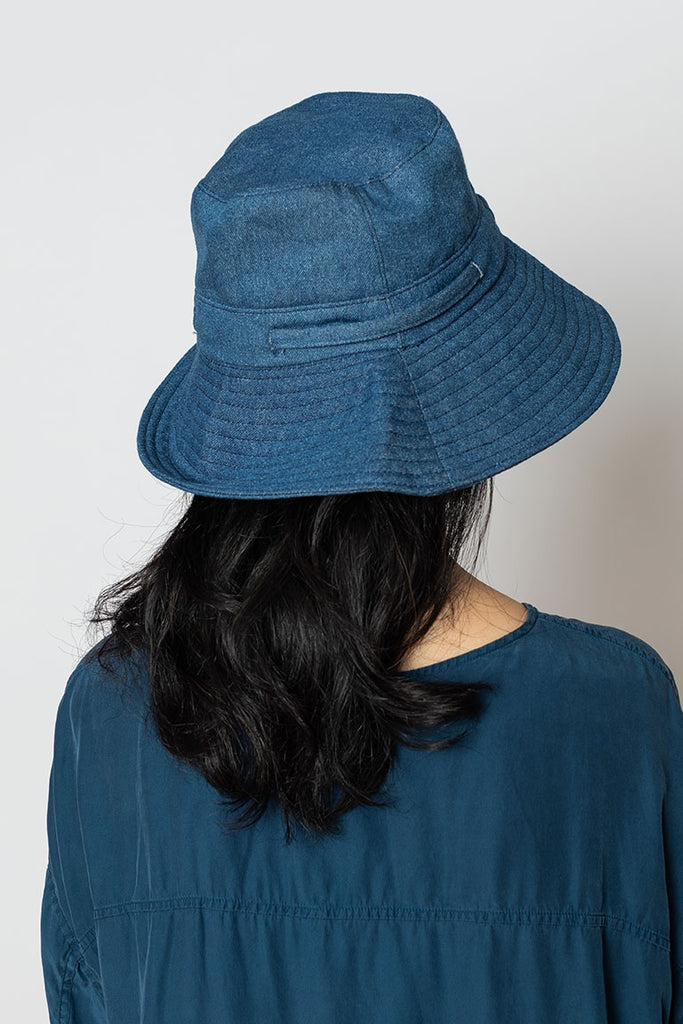 Denim Sun Hat - Washed Indigo