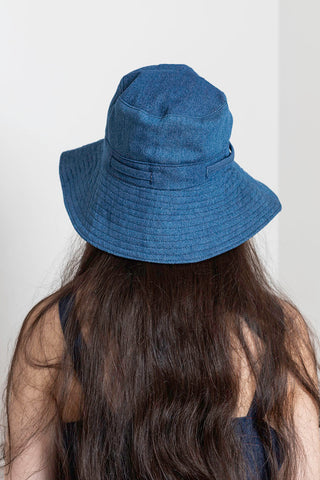 Denim Sun Hat - Washed Indigo