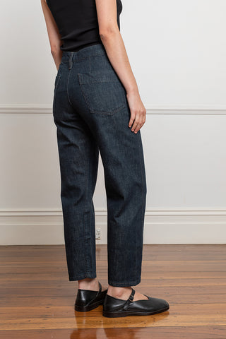 Denim Twisted Pants - Indigo