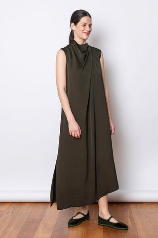 Devyr Dress - Mud Green