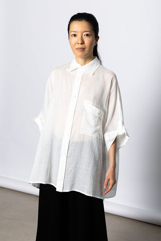 Dolman Sleeve Shirt - White