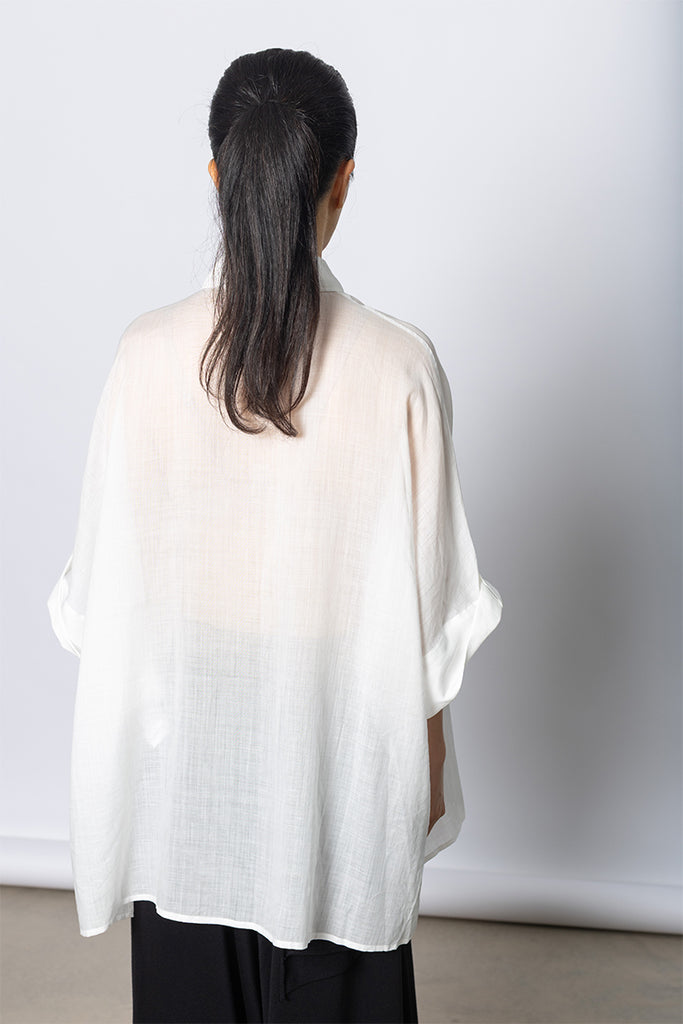 Dolman Sleeve Shirt - White
