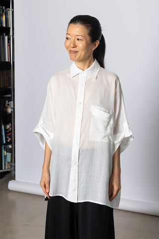 Dolman Sleeve Shirt - White
