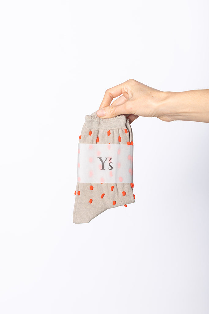 Dotted Socks - Beige
