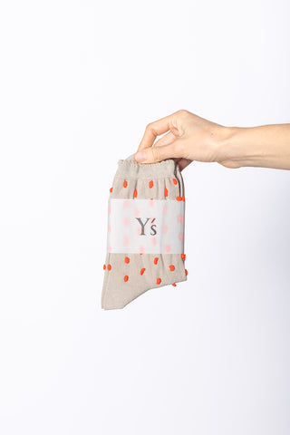 Dotted Socks - Beige