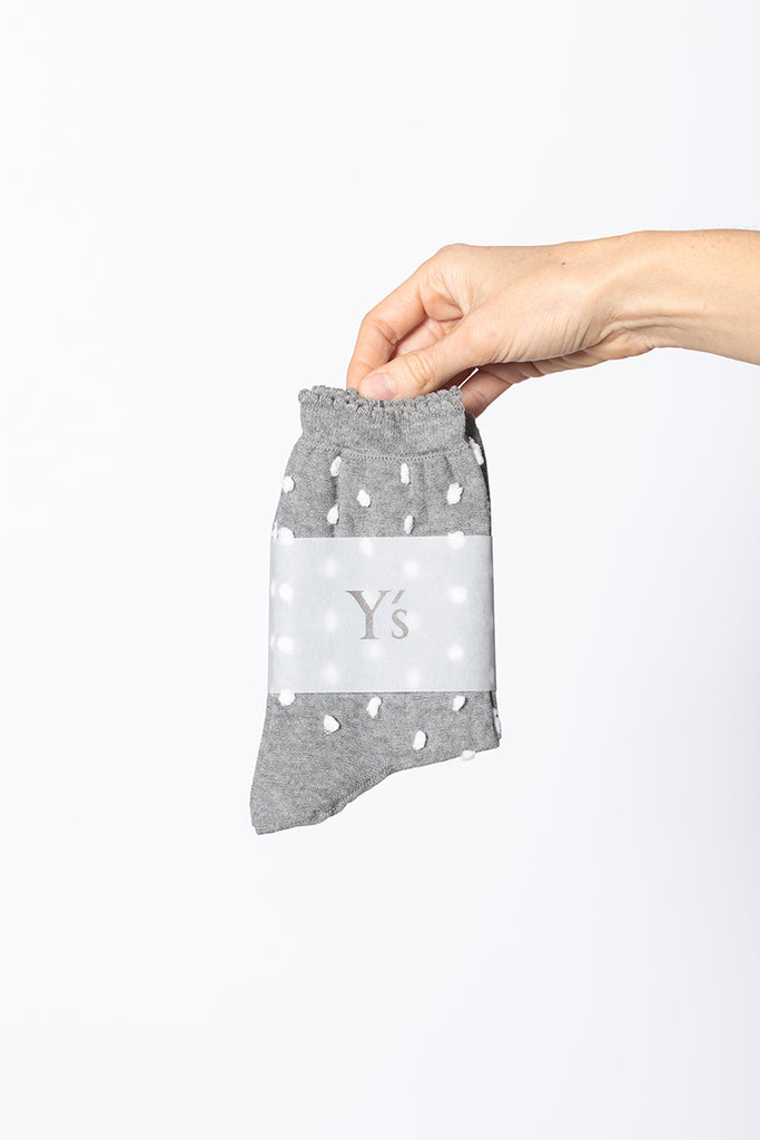 Dotted Socks - Light Grey