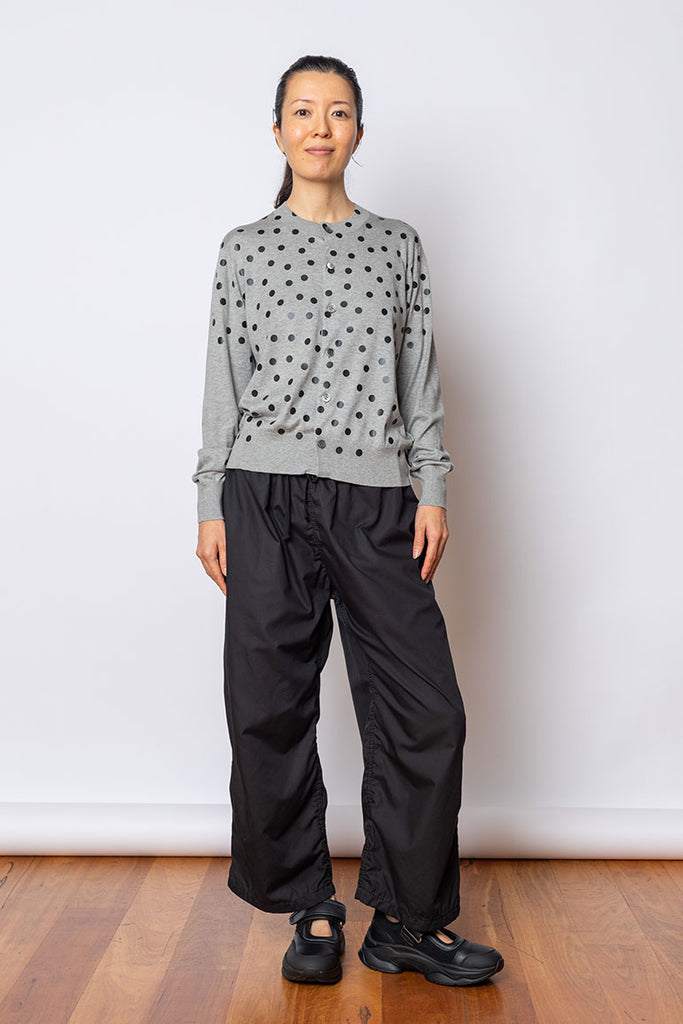Dotty Cardigan - Grey/Black