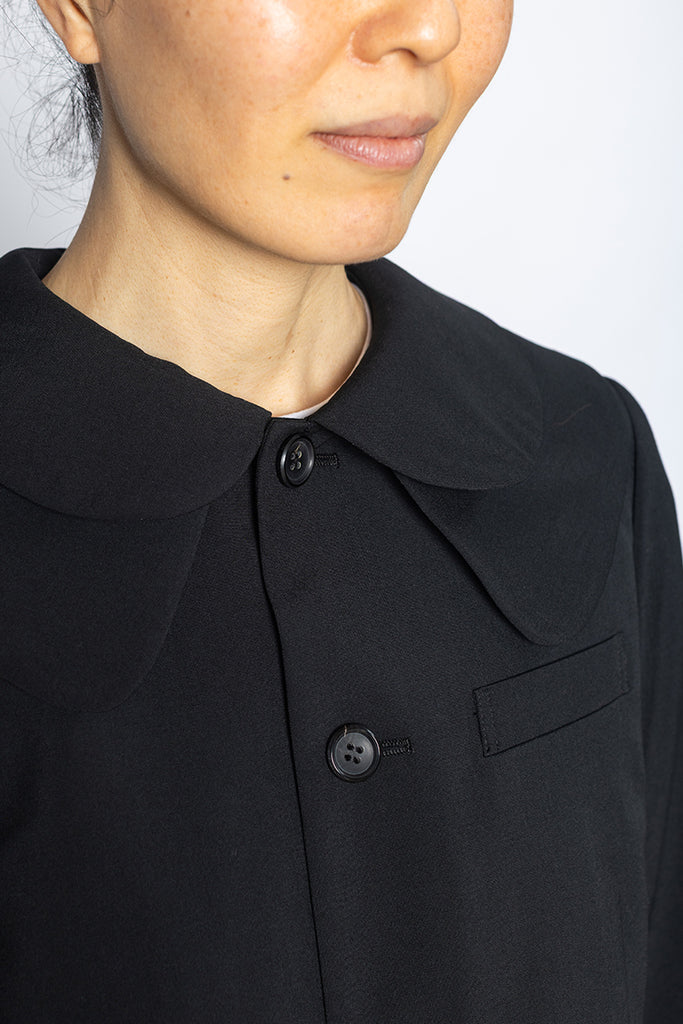 Double Collar Jacket - Black