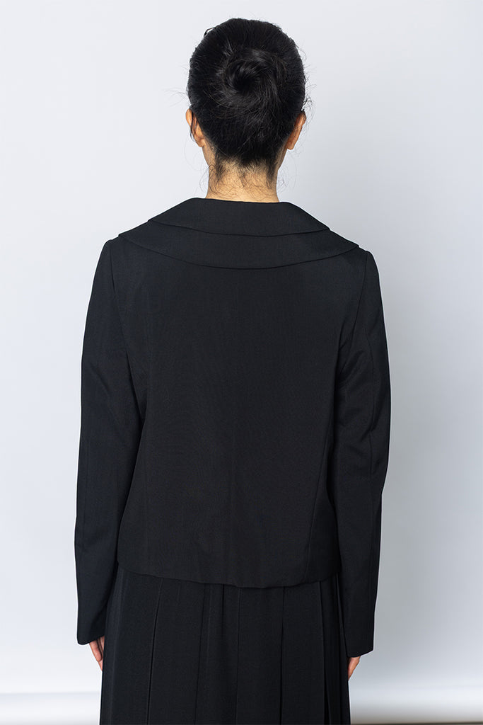 Double Collar Jacket - Black