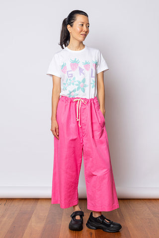 Drawstring Waist Pants - Pink