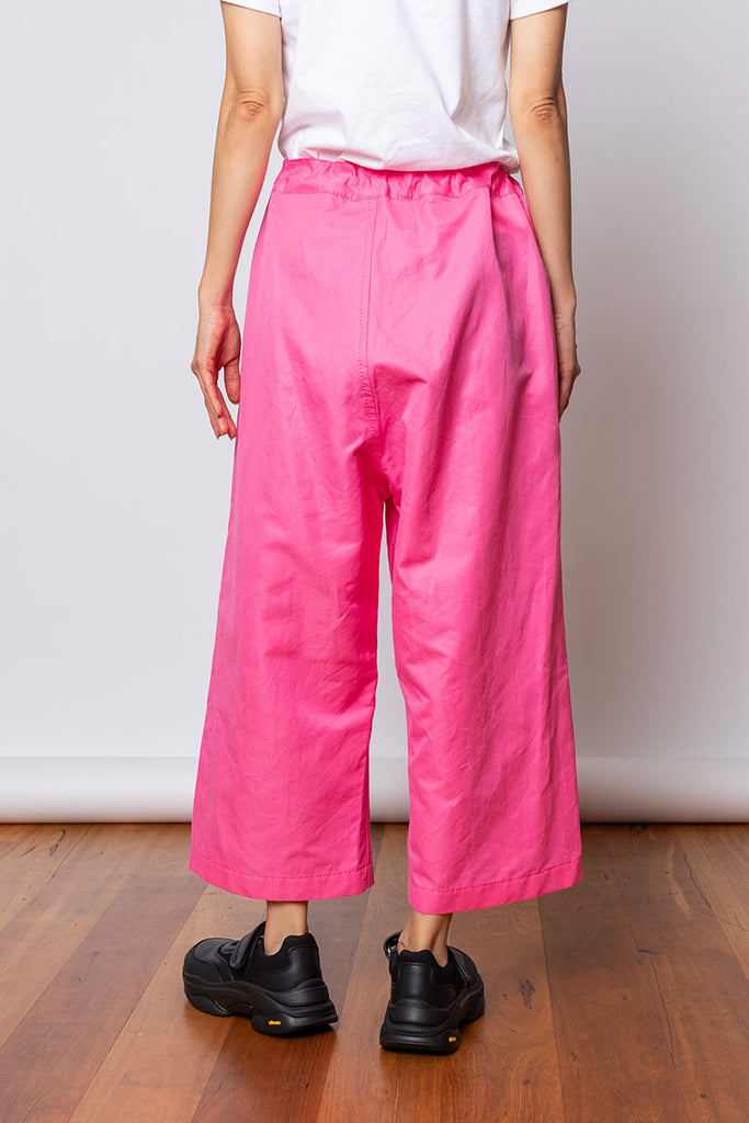 Drawstring Waist Pants - Pink