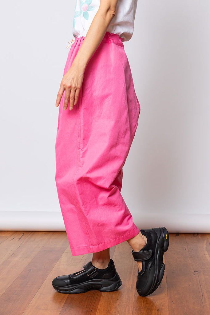 Drawstring Waist Pants - Pink