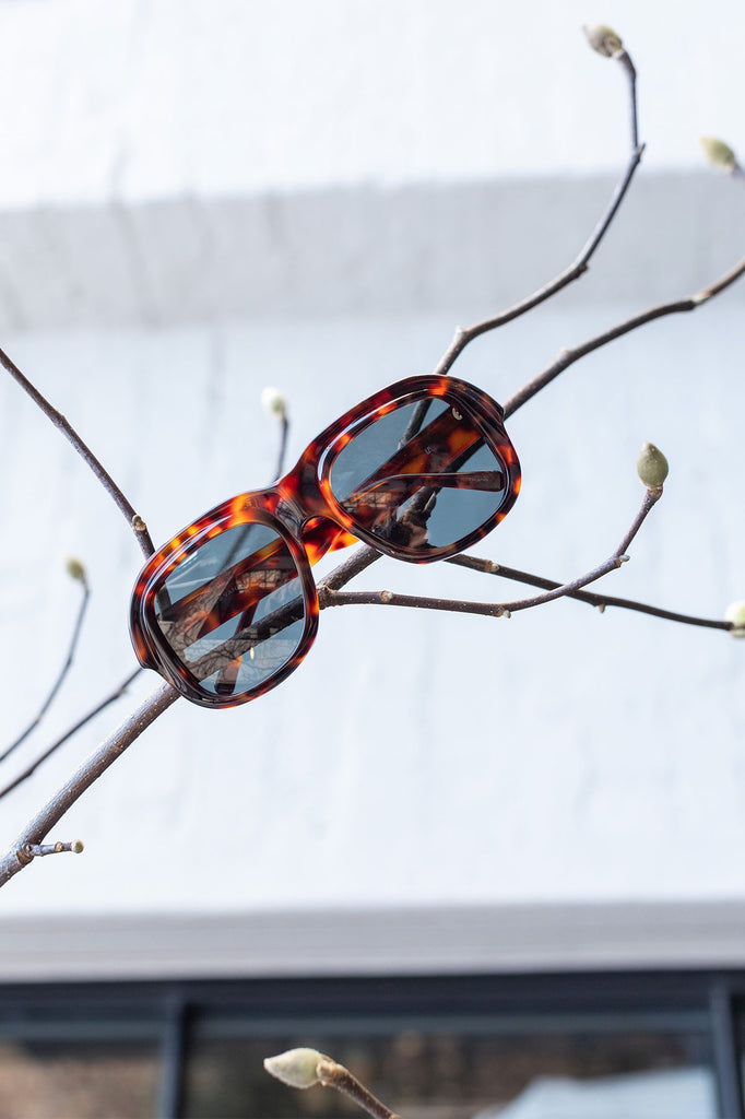 Dries Van Noten Acetate Sunglasses - Tortoiseshell/Gold/Grey