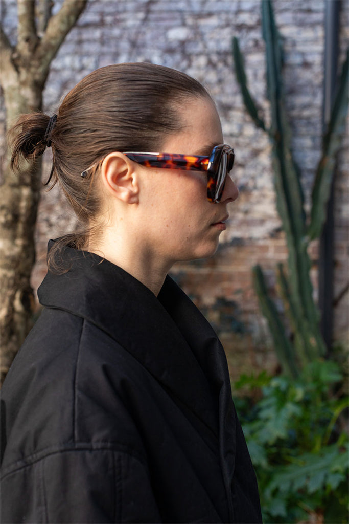 Dries Van Noten Acetate Sunglasses - Tortoiseshell/Gold/Grey