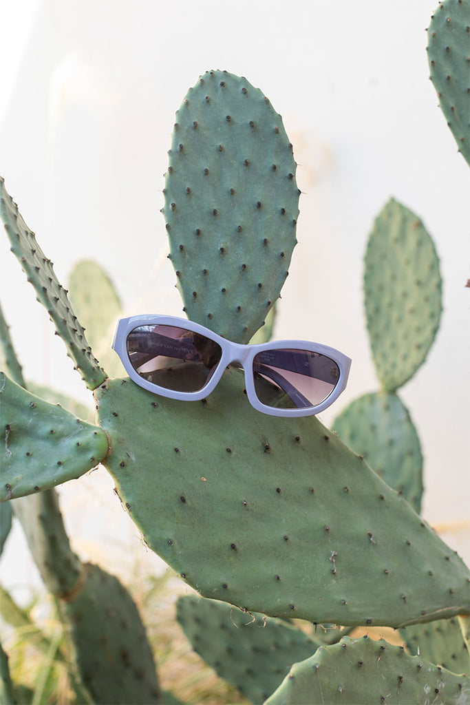 Dries Van Noten Wrap Around Sunglasses - Lilac