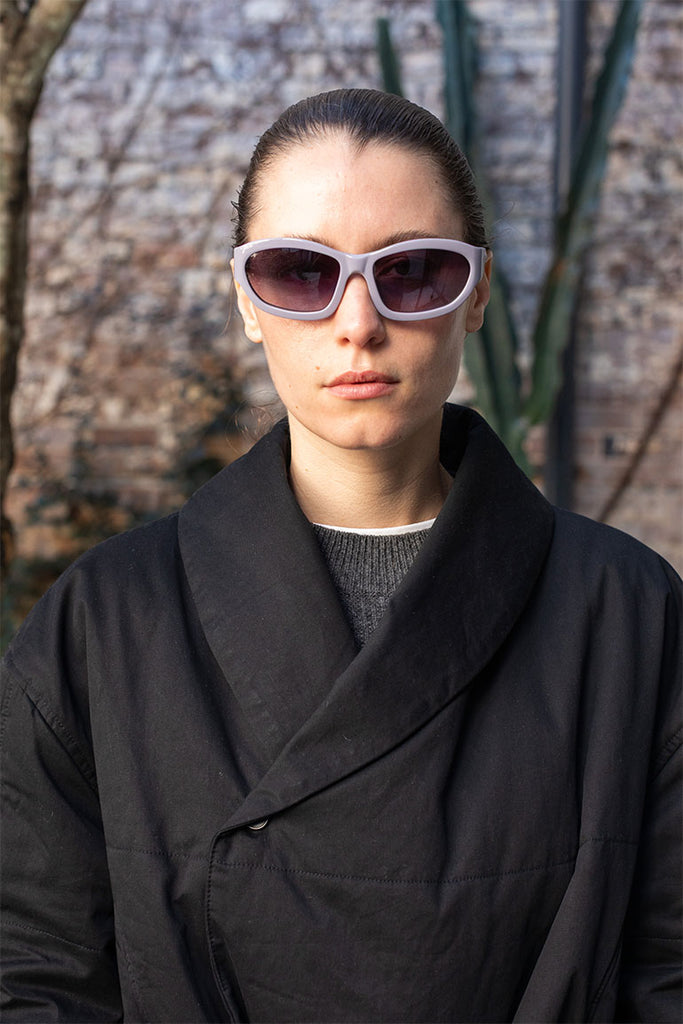 Dries Van Noten Wrap Around Sunglasses - Lilac
