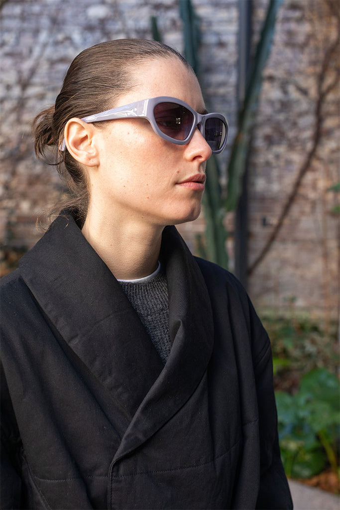 Dries Van Noten Wrap Around Sunglasses - Lilac