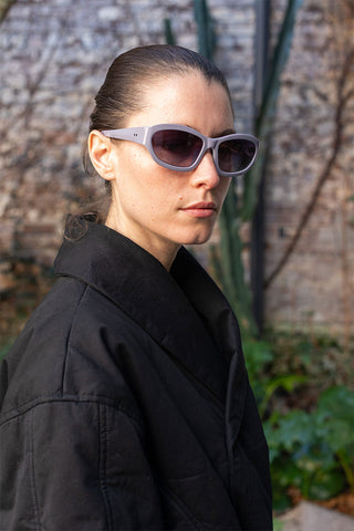 Dries Van Noten Wrap Around Sunglasses - Lilac