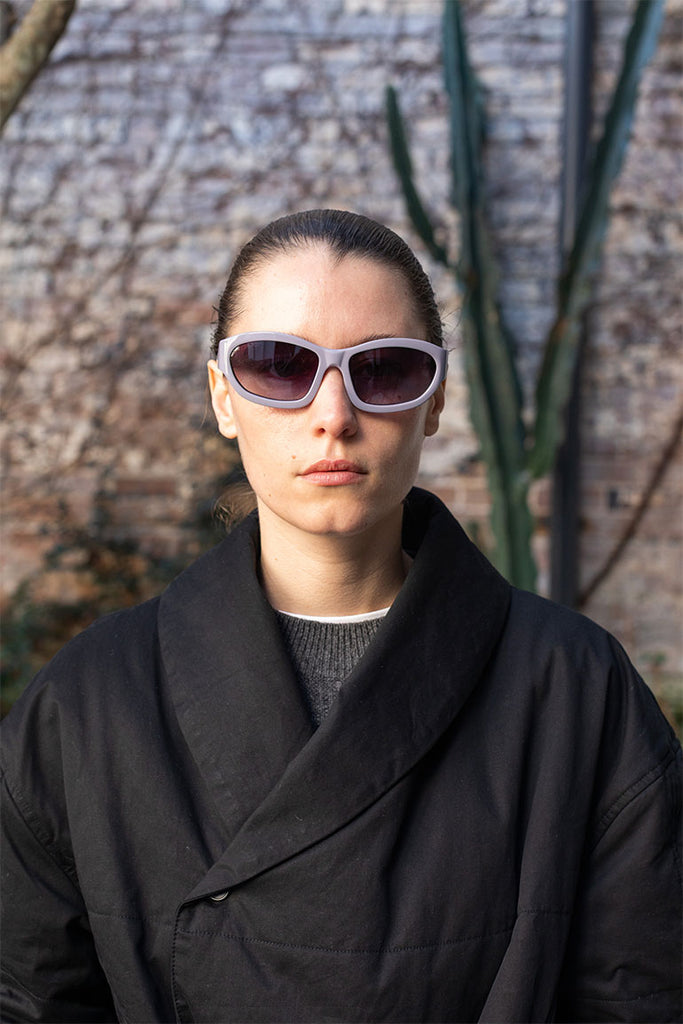 Dries Van Noten Wrap Around Sunglasses - Lilac